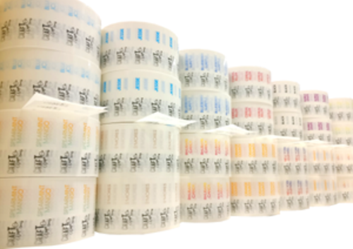 e-Liquid Labels on Clear Polypropylene